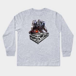 DJ TURNTABLES - GEN 1 Megatron transformers Kids Long Sleeve T-Shirt
